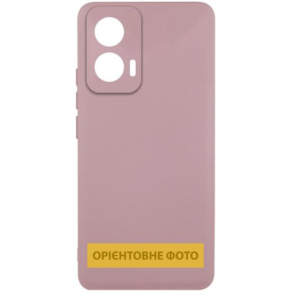 Чохол Silicone Cover Lakshmi Full Camera (AAA) для Motorola Moto G75 5G Рожевий / Pink Sand