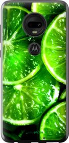 Чохол на Motorola Moto G7 Зелені часточки лимона "852u-1614-2448"