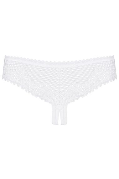 Жіночі стрінги - Obsessive Alabastra Crotchless Thong White S/M sexstyle | Зображення 2