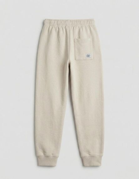Дитячі теплі спортивні штани для дівчинки Green Cotton 128 см Кремові (251112122) | Зображення 1