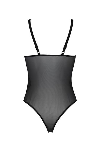 Боді Passion KERRIA BODY black, L/XL, з високими вирізами та верхом балконет | Зображення 3