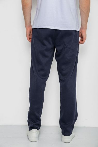 Спортивные штаны мужские на флисе, цвет темно-синий, 244R0025 | Зображення 3