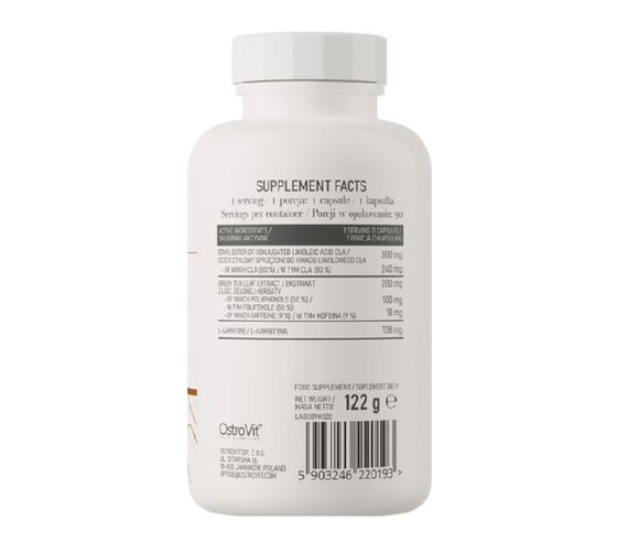 Жироспалювач OstroVit L-Carnitine + CLA + Green Tea 90 caps | Зображення 1