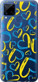 Чехол на Realme C15 Сердца UA "5292u-2063-17620"