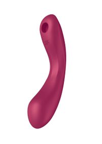 Вакуумный вибратор с тройной стимуляцией Satisfyer Curvy Trinity 1, бордовый sexstyle