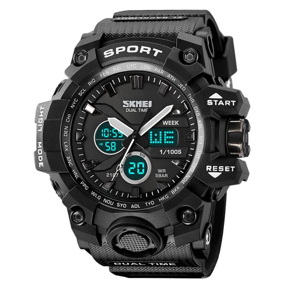 Чоловічий годинник Skmei 2197BK Black | Зображення 1