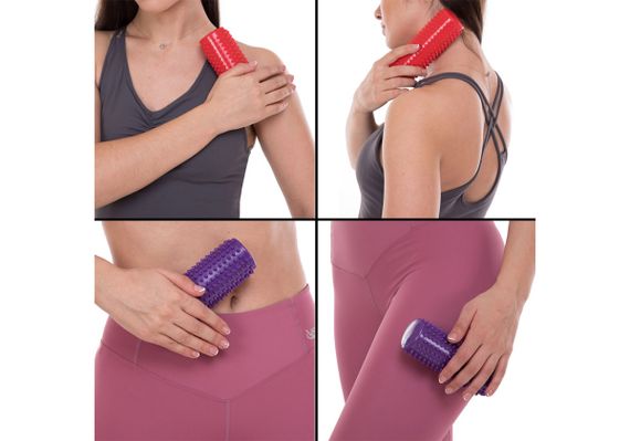 Масажний циліндр EasyFit Spindle із шипами жовтий (EF-1070-Y) | Зображення 1