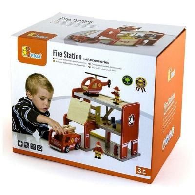 Ігровий набір Viga Toys Пожежна станція (50828) | Зображення 1
