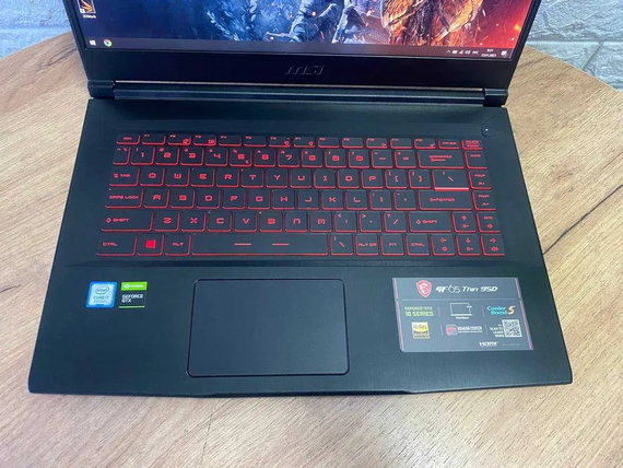 Ноутбук MSI GF65 9SD 15.6"FHD IPS 120Hz i7 9750H/16Gb/SSD512/GTX1060Ti-6Gb | Зображення 9