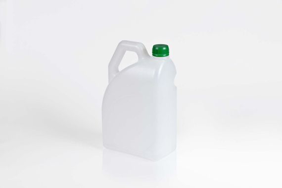 Каністра 5 л (HDPE) з кришкою Б-38 + лійка | Зображення 1