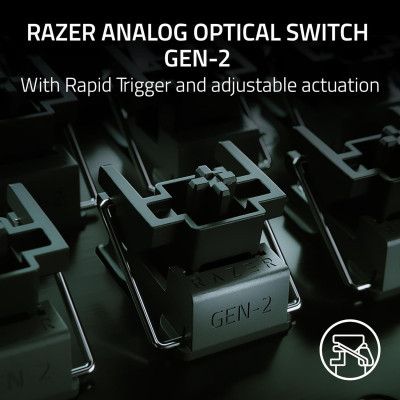 Клавиатура Razer Huntsman V3 Pro Mini USB UA Black (RZ03-04990100-R3M1) | Зображення 4