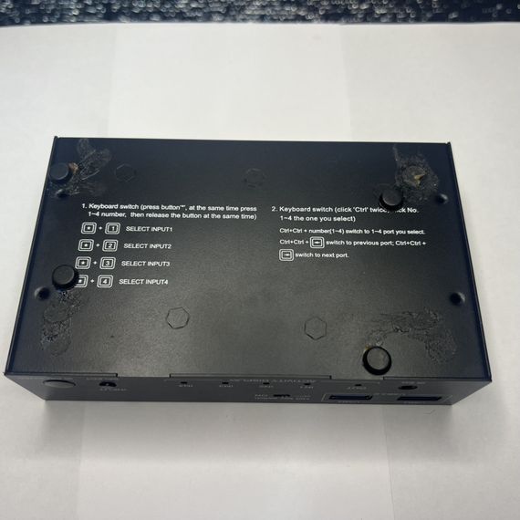 EZCOO 8K HDMI KVM-переключатель 4x1 с USB 3.0 KVM - 4K 120 Гц Hotkey Switch (ez-sw41h21-kvmu3p) Б/У | Зображення 3