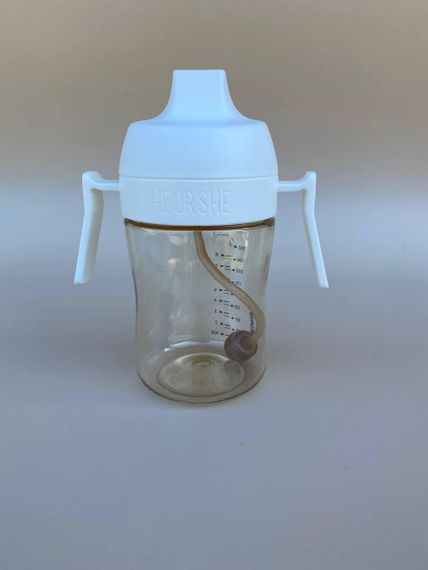 Поїльник дитячий HEORSHE 300 мл Білий | Зображення 1