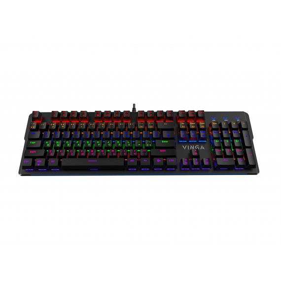Клавіатура Vinga KBGM160 LED Outemu Blue USB Black (KBGM160 Black) | Зображення 2