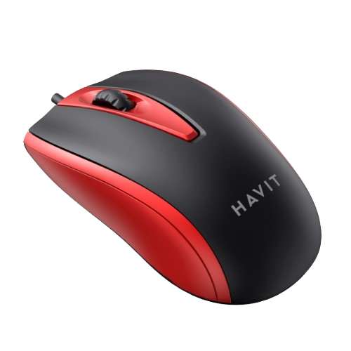 Мишка дротова Havit HV-MS871 червоний | Зображення 4