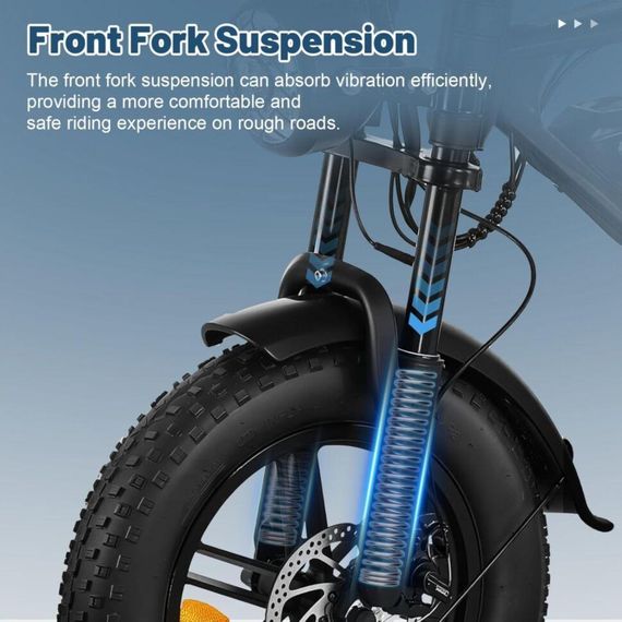 Електровелосипед CRUZZER V8 mini 16" (500W, 36V) — Складаний байк-всюдихід із РК-дисплеєм HC80 та широкими шинами | Зображення 7
