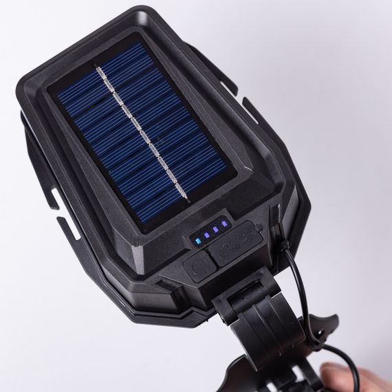 Налобний ліхтар акумуляторний зі швидкою зарядкою 16х10х13 см LED зарядка від сонячної панелі HP-JG-5 | Зображення 3