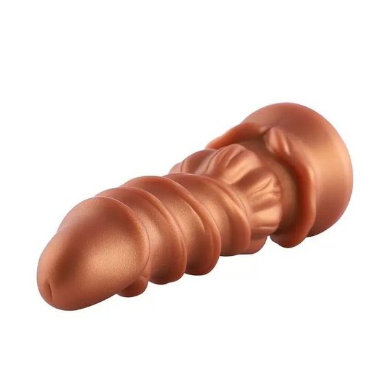 Фалоімітатор для секс-машин Hismith Spiral Grain Silicone Dildo Monster Series, спіральний рельєф Sex Aura | Зображення 4