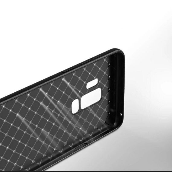 Чохол з плетінням під шкіру для Samsung Galaxy A8 Plus (2018) колір Синій | Зображення 5