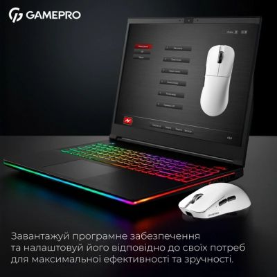 Мышка GamePro Asgard Odin 8K Wireless/USB White (GM035W) | Зображення 5
