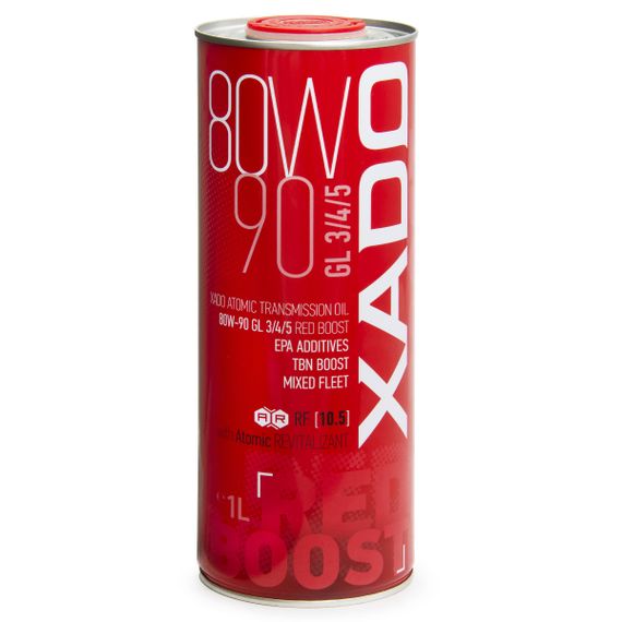Трансмісійна олива XADO Atomic Oil GL-3/4/5 RED BOOST 80W-90  1л