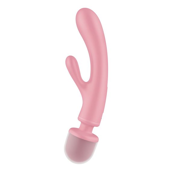 Вібратор-кролик з вібромасажером Satisfyer Triple Lover Pink, 3 мотори | Зображення 1