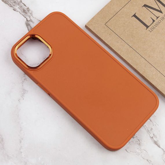 TPU чехол Bonbon Metal Style для Apple iPhone 14 (6.1") Оранжевый / Papaya | Зображення 3