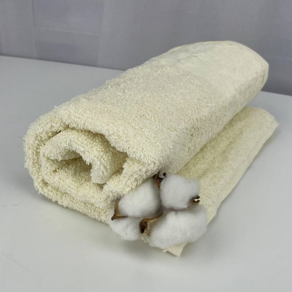 Полотенце для лица махровое Febo Vip Cotton Botan Турция 6399 молочное 50х90 см | Зображення 2