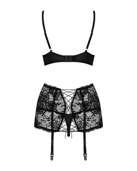 Комплект Obsessive Peonesia 3 предмети S/M Sex Aura | Зображення 5