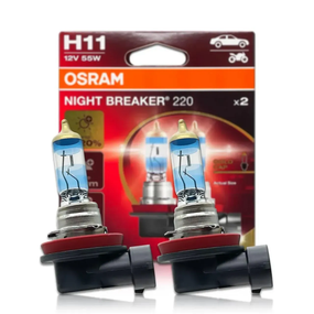Лампа OSRAM H11 60/55W 12V PGJ19-2 NIGHT BREAKER +220% (2 шт.) 64211NB220-2HB