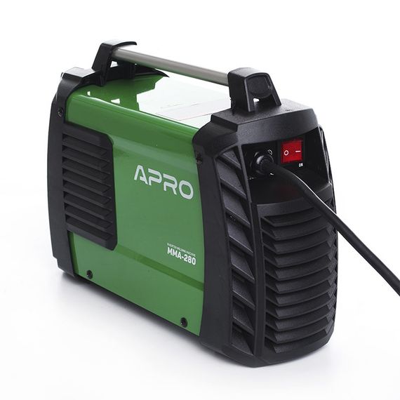 Зварювальний апарат інверторний APRO MMA-280, ялин.5 мм, + набір кабелів | Зображення 1