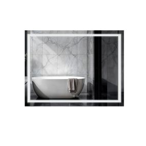Зеркало Qtap Mideya 900х700 с LED-подсветкой Touch, с антизапотеванием, с диммером QT2078NCF9070W