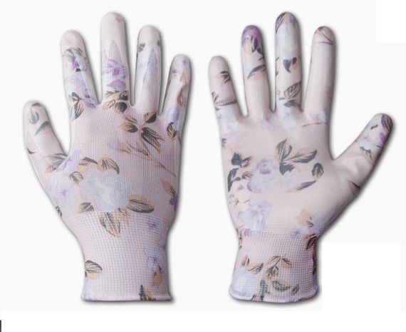 Рукавички захисні Bradas NITROX FLOWERS нітрил розмір 7 RWNF7