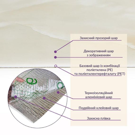 Самоклеюча стінова PET плитка у рулоні 600х3000х2мм SW-00001689 | Зображення 4
