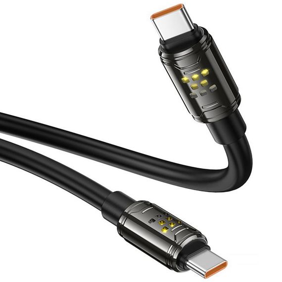 Дата кабель Hoco U143 Joy Type-C to Type-C 240W (1.2m) Black | Зображення 4