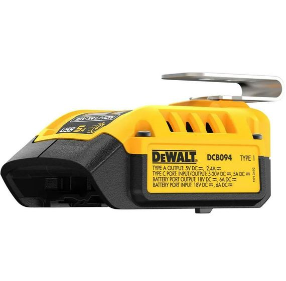 USB адаптер DeWalt до акумуляторів для інструментів DCB094K | Зображення 1