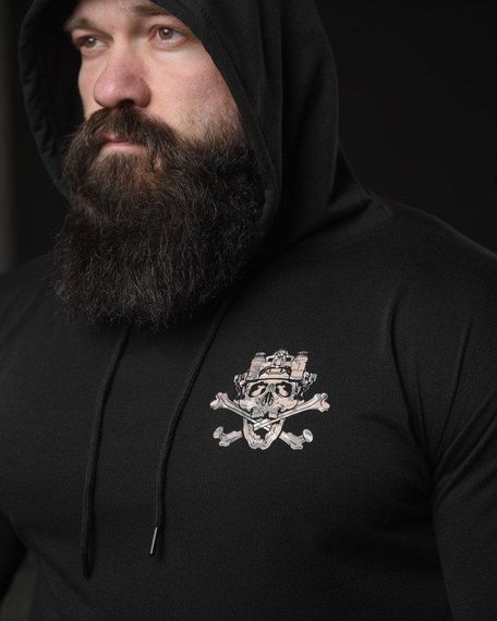 Худі maklin череп black НП4954 | Зображення 4