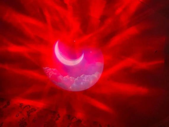 Astronaut Проектор галактики лазерный Астронавт-космонавт, звездное небо на потолке с пультом Белый | Зображення 6