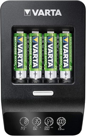 Зарядний пристрій VARTA LCD Ultra Fast Plus Charger + 4xAA 2100 mAh (57685101441)