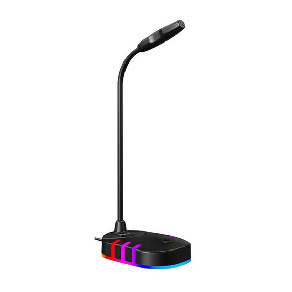 Микрофон игровой XTRIKE XMC-02 с RGB подсветкой, черный | Зображення 1
