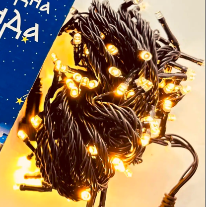 Гірлянда світлодіодна лінійна Ultralight DL String 100Led 10м. IP44, тепле біле світло, без контролера