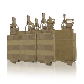 Съемная передняя панель к плитоноске с подсумками под 3 магазина койот