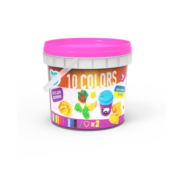 Набор теста для лепки "Ведерко мини для девочек" TM Lovin 41153