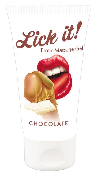 2в1 лубрикант та масажне масло - Lick It! Chocolate, 50 мл sexstyle