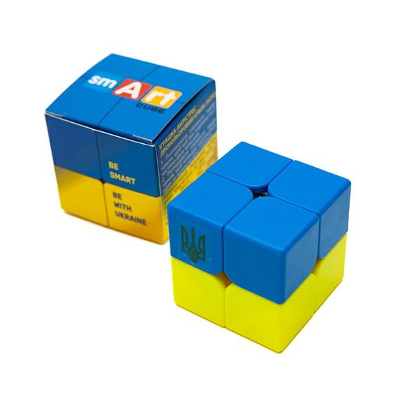 Головоломка Умный кубик 2х2х2 "Флаг Украины" SCU222 (Bicolor Smart Cube 2x2x2 "Ukraine") | Зображення 1