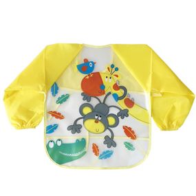 Слюнявчик с рукавами "Обезьяна" MGZ-0610-5 клеенчатый, на завязках