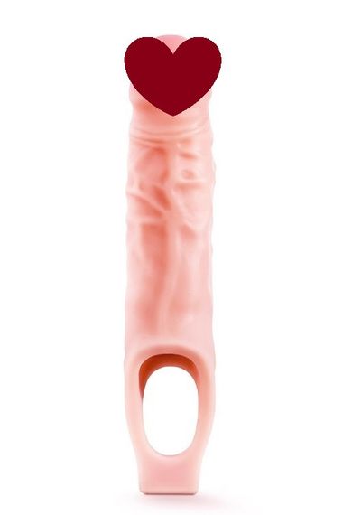 Насадка на член удлиняющая реалистичная Blush Performance бежевая, 16.5 х 3.8 см Sex Aura