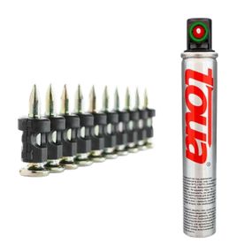 Цвяхи по бетону MG 3.05 (1000 шт) + Газовий балон Toua