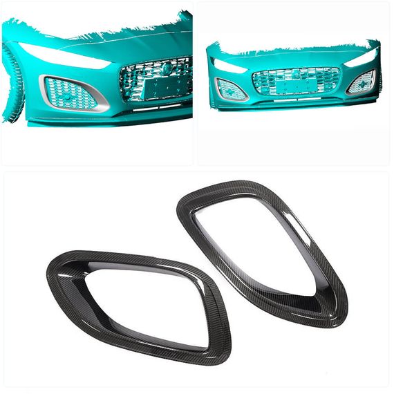 Карбоновые Накладки на Передний Бампер (для Base 2021-2025) для Jaguar F-Type | Зображення 1