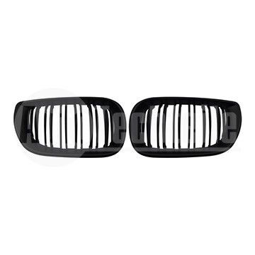 Решетки радиатора компл. BMW 3 E46 02-05 (мат. чёрн. двойная), AutoTechteile, 706 5155, 706 5114